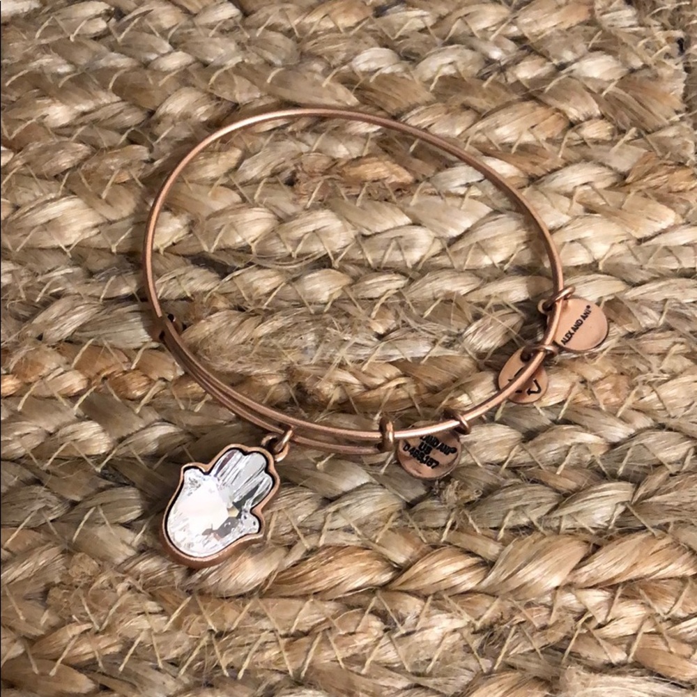 Rose gold Alex and Ani bracelet